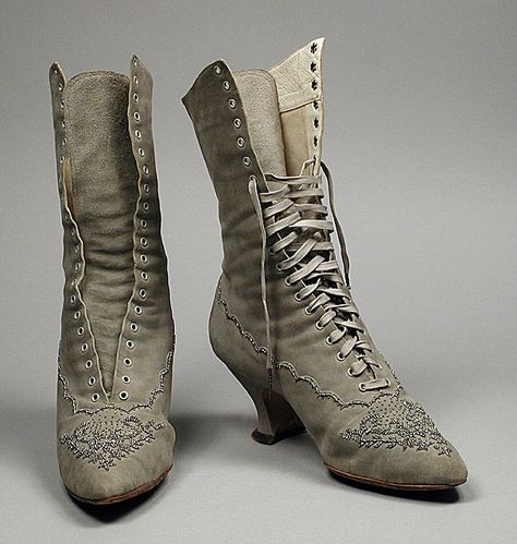 Boots, ca. 1890 US (Los Angeles), LACMA Old Rags : Photo From: http://oldrags.tumblr.com/page/108  Full size: http://oldrags.tumblr.com/image/16354335776 Henry Fuseli, Historic Women, 10s Fashion, Thomas Lawrence, Studying Art, Unc Charlotte, Historical Shoes, Giovanni Boldini, Paul Poiret