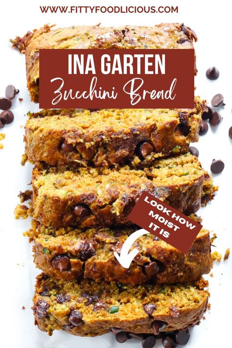 Ina Garten Zucchini Bread - Fitty Foodlicious Ina Garden Zucchini Bread, Pumpkin Zucchini Bread, Zucchini Dishes, Pumpkin Zucchini, Breads Recipes, Baking Store, Easy Zucchini Bread, Best Zucchini Bread, Baked Breads