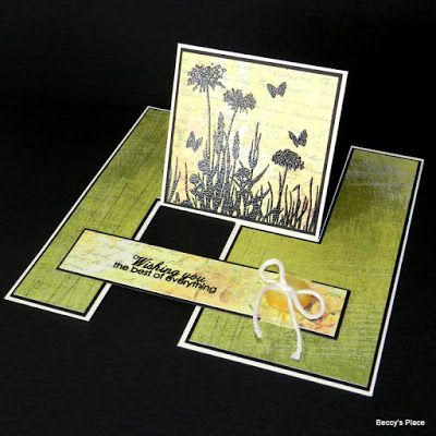 TUTORIAL --- the one piece Impossible Card By Beccy Muir Impossible Cards, Trifold Shutter Cards, Impossible Card, Cards Tutorial, Folding Techniques, Fancy Fold Card Tutorials, Card Making Templates, Christmas Gift Card Holders, 21st Birthday Cards