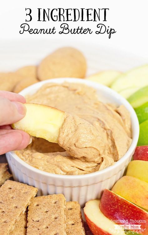 Easy Fruit Dip, Dairy Free Dips, Peanut Butter Dip, Snack Easy, Fruit Logo, Sweet Dips, Dessert Dips, Food Baby, Fruit Dip