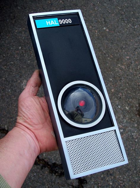 Hello, Dave. This is a DIY HAL9000. Movie Props Diy, Prop Replicas, Monster Makeup, Space Story, 2001 A Space Odyssey, Film Props, Diy Electrical, Halloween Makeup Scary, Scary Makeup