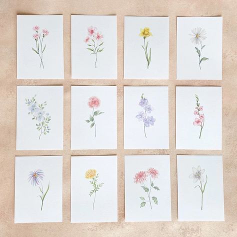 Everyone has a birth flower, and each has a special meaning 🤍 Represent family members and loved ones with the flowers for the month they were born 🥰 Each order comes with an insert to show the name and meaning of the birth month flower.  These watercolor flowers make wonderful gifts, especially with Mother’s Day coming up! And are a beautiful addition to any home 🫶🏻 #watercolorflower #mothersdaygift #giftideas #giftideasforher #birthflower  Everyone has a birth flower, and each had a specia Watercolor Birth Month Flowers, Watercolor Birth Flowers, Birth Flower Watercolor, Name And Meaning, Garden Collage, Awesome Crafts, Birth Month Flower, Month Flowers, Birth Month Flowers