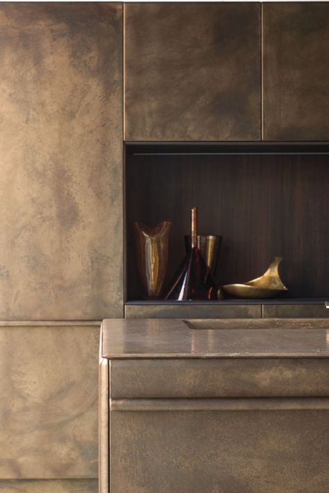 Farmhouse Patio, Joinery Details, Industrial Livingroom, Brass Kitchen, Burnished Brass, Industrial Kitchen, Design Web, Industrial Furniture, Kitchen Style