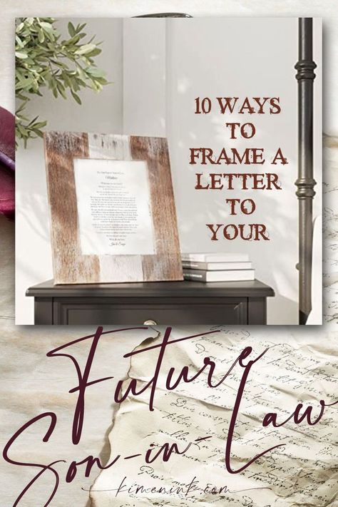 One of the best gifts you can give your future son-in-law is a personalized letter. Show him how much you love him already by framing your letter in one of these hand picked frame styles. We've got designs for whatever his style. Cottagecore Wedding Aesthetic, Future Son In Law, Color Inspiration Boards, Letters To My Son, Cottagecore Wedding, Future Son, His Style, Wedding Color Inspiration, Best Wedding Gifts