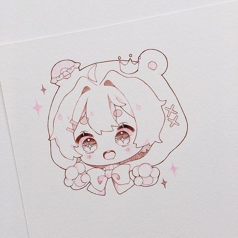 Chi Bi, Manga Watercolor, Chibi Sketch, Chibi Anime Kawaii, Cute Anime Chibi, Cute Kawaii Drawings, Chibi Drawings, Cute Cartoon Drawings, Cute Little Drawings