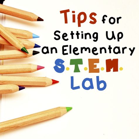 The Focus on STEM With the new focus on STEM, STEM labs are popping up all over the place! Has someone asked you to teach STEM and set up a lab?  Starting a STEM lab can be overwhelming. Here are some great tips  that will help you get started in an organized fashion! A … Stem Classroom Setup, Stem Station, Steam Classroom, Elementary Stem, Stem Activities For Kids, Halloween Stem, Stem Classes, Stem Elementary, Stem Resources