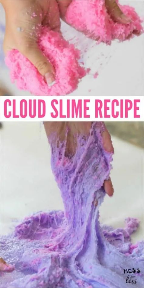 Cloud Slime Recipe, Fluffy Cloud Slime, Kids Gratitude Journal, Gratitude Journal For Kids, Cloud Slime, Diy Slime Recipe, Journal For Kids, Slime For Kids, Homemade Slime