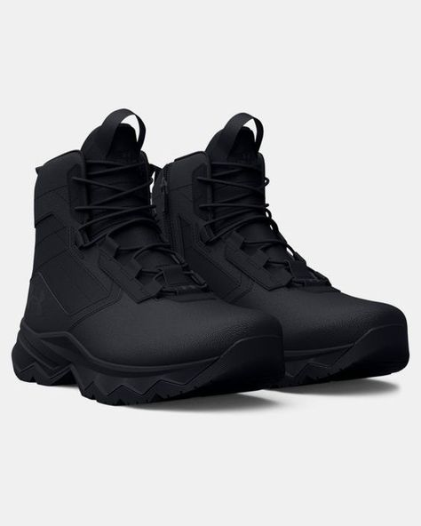 The shoes according to the requested size I love them are very beautiful. It is seen to be of very good quality. I arrive in two weeks my order. Super fast. Mens Tactical Boots, Under Armour Boots, Futuristic Shoes, Military Tactical Boots, Tactical Wear, Tactical Shoes, Black Shoes Men, Side Zip Boots, Tactical Clothing