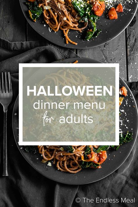 Elegant Halloween Dinner Party Menu Inspiration Elegant Halloween Dinner Party, Halloween Dinner Party Menu, Halloween Dinner Party Food, Gothic Dinner, Halloween Party Menu, Halloween Dinner Party, Spooky Dinner, Halloween Food Dinner, Halloween Menu