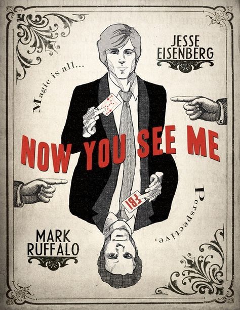 Now You See Me Movie Nerd, Fan Poster, Movies Worth Watching, Minimal Movie Posters, Movie Posters Design, Mark Ruffalo, Movie Posters Minimalist, Alternative Movie Posters, Movie Poster Art