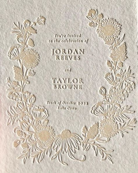 Letterpress Floral Wedding Invitations, Wedding Flower Illustration, Letter Press Invitations, Painting Invitation, Painting Packaging, Perfume Inspiration, Ramadan Printables, Letterpress Wedding Stationery, Wedding Card Design Indian