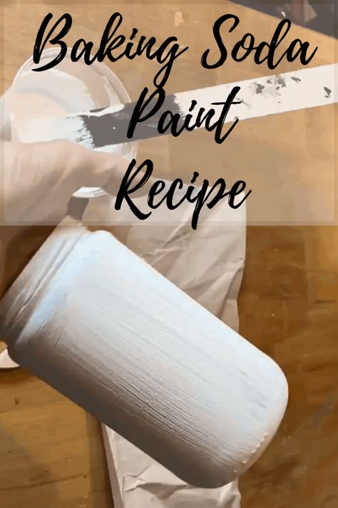 Diy Paint Recipe, Homemade Texture Paint, Acrylic Paint With Baking Soda, Chalk Paint Recipe Baking Soda, How To Make Paint At Home, How To Make White Paint, How To Make Paint Thicker, Painting With Baking Soda, How To Make Textured Paint Diy