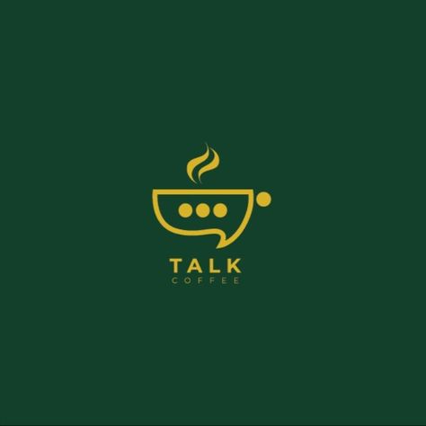 Talk coffee is a logo that I created for the needs of large and small companies, talk coffee can be interpreted as a logo for the coffee business and also podcasts Coffee Business, Coffee Talk, Coffee Club, Coffee Logo, Culture Club, The Coffee, A Logo, Coffee Cans, Design Inspo