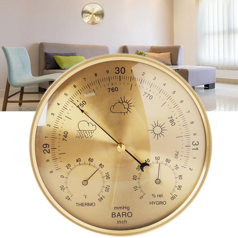 PRICES MAY VARY. 𝟑 𝐈𝐍 𝟏 𝐃𝐞𝐬𝐢𝐠𝐧 Our Mlijzard weather station combines a barometer, thermometer, and hygrometer in one compact device. Measures from -40 to 140°C ℉(-40 to 60 ℃), 0 to 100 percent, and 735-790mmhg(980 to 1053hPa)pressure with high resolution. With this 3-in-1 design, you can easily monitor the changes in temperature 𝐅𝐚𝐡𝐫𝐞𝐧𝐡𝐞�𝐢𝐭, humidity, and atmospheric pressure 𝐑𝐞𝐥𝐢𝐚𝐛𝐥𝐞 𝐖𝐞𝐚𝐭𝐡𝐞𝐫 𝐅𝐨𝐫𝐞𝐜𝐚𝐬𝐭𝐢𝐧𝐠 With the barometers for the home, you can trust Weather Forecasting, Atmospheric Pressure, Weather Instruments, Weather Station, Barometer, Hygrometer, 3 In 1, Weather Conditions, 100 Percent