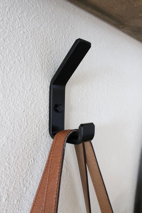 Farmhouse Wall Hooks, Black Wall Hooks, Metal Wall Hooks, Modern Wall Hooks, Toggle Bolts, Modern Coat Rack, Metal Shelf Brackets, Wall Mounted Hooks, Hook Rack