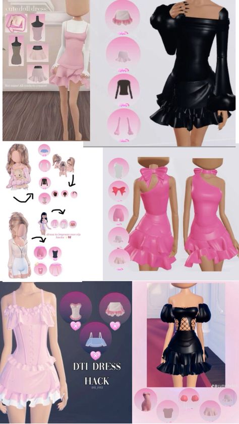 DTI shirt hacks Fancy Dress Code, Beautiful Summer Wallpaper, Shirt Hacks, Combo Dress, Things To Do When Bored, Cute Preppy Outfits, Game Dresses, Cute Fit, Roblox Roblox