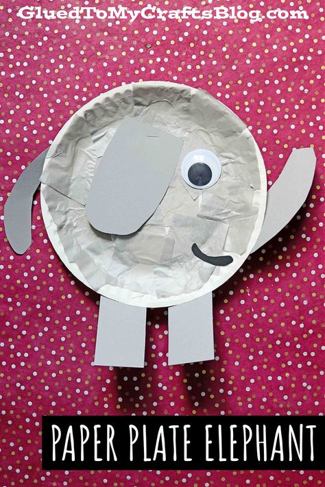 Preschool Elephant Crafts, Hippo Crafts, Elephant Craft, Balloon Elephant, Cool Crafts For Kids, Craft Ideas With Paper, Ideas With Paper, Storytime Crafts, Cool Crafts