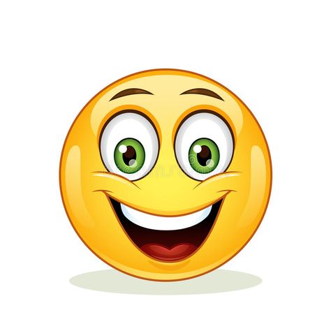 Happy Emoji Faces, Happy Face Emoticon, Cat Emoticon, Smile Vector, Toothy Smile, Smiley Emoticon, Happy Emoji, Emoticon Faces, Emoji Characters