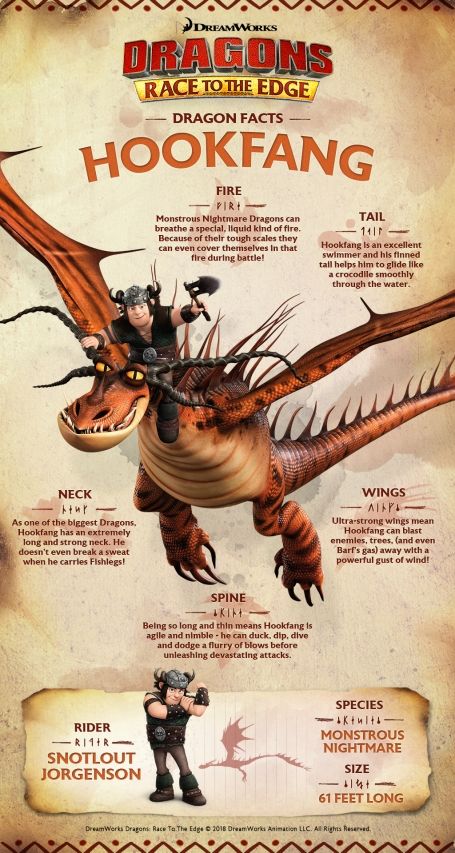 Httyd Dragons Species List, Httyd Book Of Dragons Pages, Hookfang Dragon, Httyd Dragons Species, Dragon Facts, Dragons Riders Of Berk, Dragon Book, Dragon Names, Httyd Art