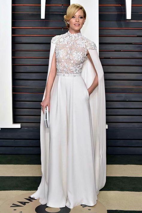 Gown Pants, Jumpsuit Wedding Dress, Elegant Lace Tops, Baju Kahwin, Graydon Carter, Ralph Russo, Ivory Lace Dress, Alternative Bridal, Elizabeth Banks