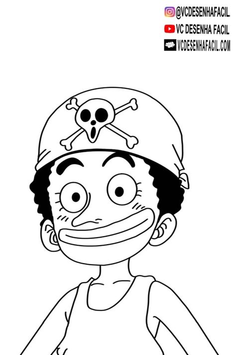 👉Aprenda a DESENHAR KID USOPP - ONE PIECE- Passo a Passo. Clique no pin para acompanhar traço a traço a como desenhar. Visite o canal VC Desenha Fácil para mais vídeos. Aprenda a desenhar desenhos faceis como KID USOPP - ONE PIECE. One Piece Coloring Pages, Usopp One Piece, Naruto Sketch Drawing, Naruto Sketch, Chibi Drawings, Free Printable Coloring, Color Swatch, One Piece Manga, Free Printable Coloring Pages