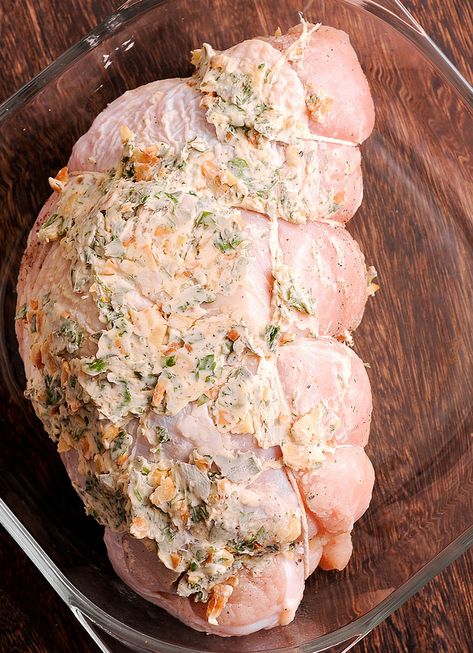 Rolled Turkey Breast, Garlic Herb Butter Recipe, Rolled Turkey, Herb Butter Recipe, Cooking Turkey Breast, Thanksgiving Food Sides, Easy Lunch Ideas, Turkey Breast Recipe, Garlic Herb Butter