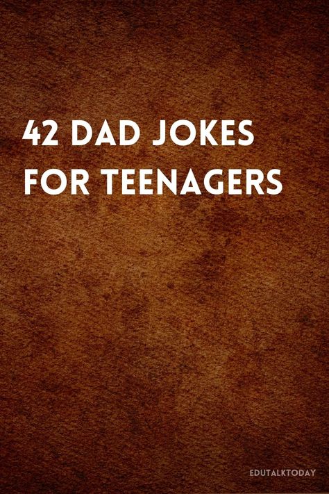 Check out 42 dad jokes that are perfect for teenagers. These jokes combine classic dad humor with a modern twist that teens will enjoy. Roast Jokes Mean, Dad Jokes Funny Puns, Clean Jokes Hilarious Christian Humor, Funniest Dad Jokes Hilarious, Dad Jokes Hilarious, Roast Jokes, Hilarious Dad Jokes, Jokes For Teenagers, Jokes Dark