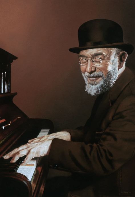 Pastel, Brighton, Erik Satie, Playing The Piano, Original Pastel, Pastel Drawing, The Piano, Original Drawing, The Collection