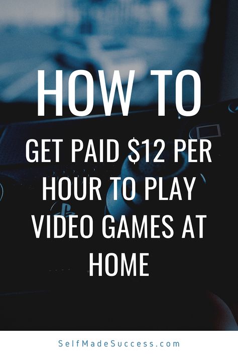 Get Paid $12 per Hour to Play Video Games at Home Game Tester Jobs, Games At Home, Test Games, Work From Home Careers, Money Apps, Play Video Games, Money Saving Strategies, Money Making Jobs, Self Made