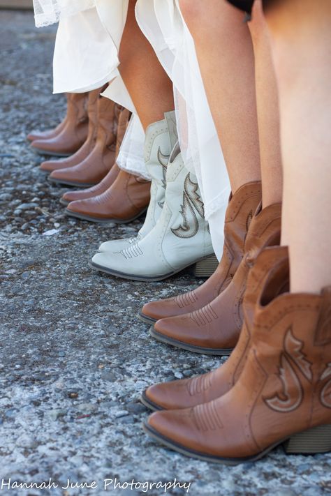 cute wedding bridal party cowgirl boots Wedding With Cowboy Boots, Bride Cowboy Boots, Wedding Cowgirl Boots, Cowgirl Wedding Dress, Cowgirl Boots Wedding, Wedding Cowboy Boots, Cowgirl Wedding, Bridal Boots, Wedding Send Off