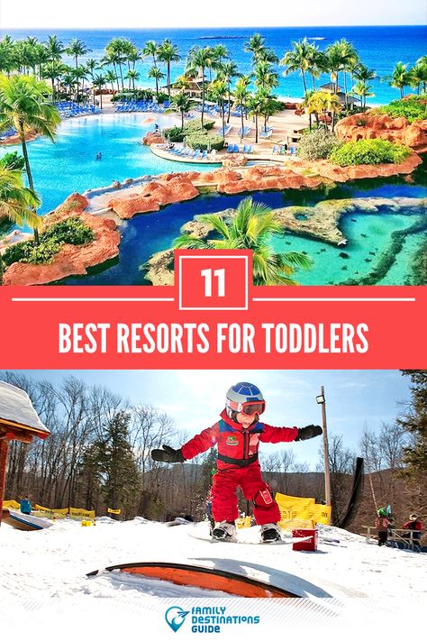 Toddler Vacation Ideas, Toddler Vacation, Resorts For Kids, Best Weekend Trips, Kid Friendly Vacations, Affordable Vacations, All Inclusive Vacations, Vacation Usa, Family Destinations