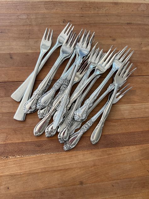 Oyster Fork, Mismatched China, Silver Flatware, Anchovies, Serving Set, Forks, Future House, Flatware, Event Planning