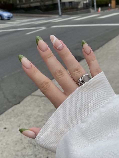 Two Tone Nail Designs, Summer Nail Inspiration, Spring Acrylic Nails, Minimal Nails, Her Nails, Classy Acrylic Nails, Soft Nails, Dream Nails, Funky Nails