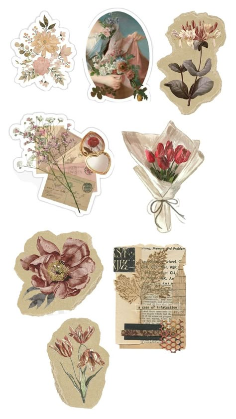 The real junk journal Stickers to use and create your journal realistic and asthetic Vintage Aesthetic Stickers Printables, Vintage Paper Printable, Vintage Scrapbook Paper, Printable Vintage Art, Vintage Paper Background, Scrapbooking Journal, Scrapbook Printing, Sticker Printer, Diy Journal Books