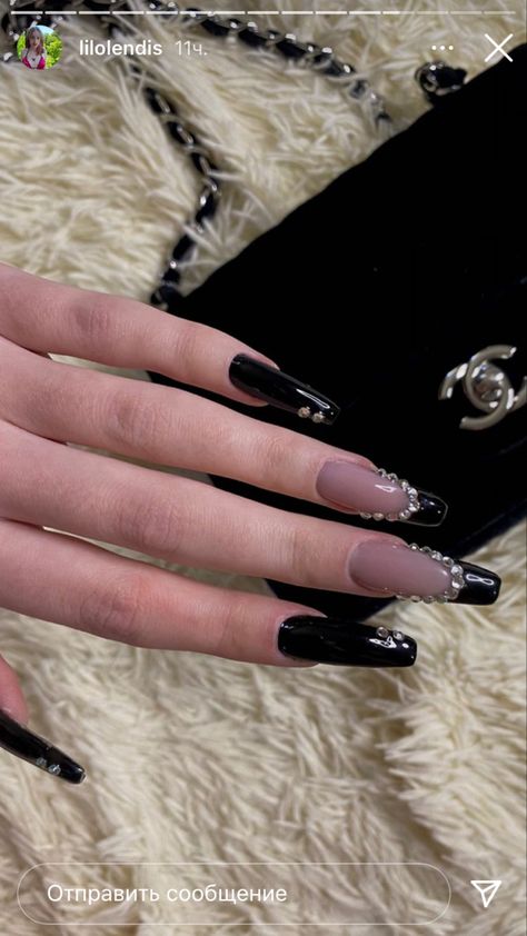 Gothic Nail Designs, Nails Selfie, Euphoria Nails, Pic Aesthetic, Nail Designs Ideas, Black Acrylic Nails, Simple Acrylic, Gothic Nails, Beauty Hairstyles