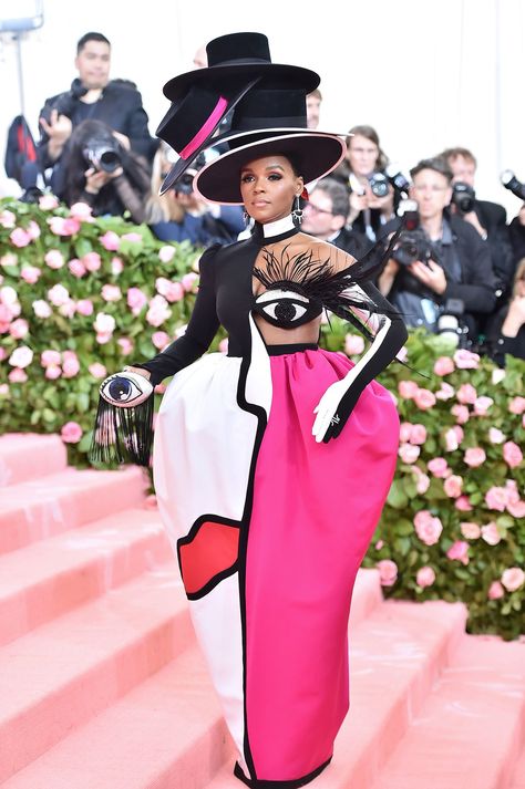 Janelle Monáe in Christian Siriano Camp Fashion, Met Gala Outfits, Janelle Monae, Gala Outfit, Susan Sontag, Florence Welch, Sara Sampaio, Lily Aldridge, Pink Carpet