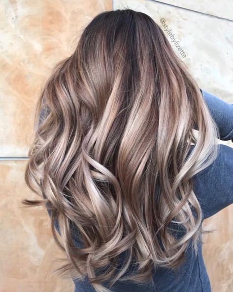 Mushroom Brown and Creamy Blonde Highlights Mushroom Hair, Dark Brunette Hair, Bronde Hair, Brown Hair Dye, Guy Tang, Balayage Blonde, Balayage Hair Blonde, Ash Brown, Balayage Brunette