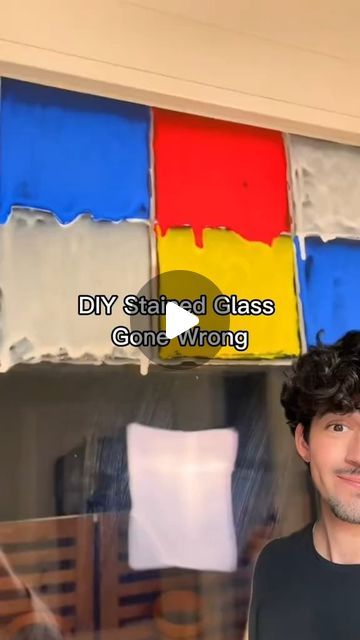 Diy Stained Glass Window Paint, Diy Stained Glass Paint, Stained Glass Tutorial, Simple Stained Glass Patterns, Diy Stained Glass Window, Diy Staining, Glass Diy, Stained Glass Diy, Instagram Diy