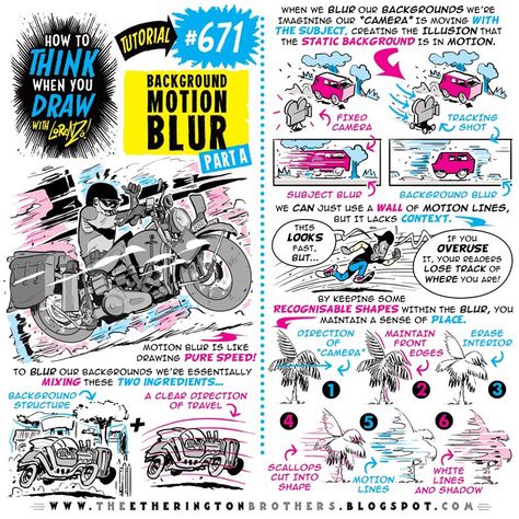 EtheringtonBrothers on Twitter Motion Lines Comic, How To Draw Motion Blur, Motion Lines, Etherington Brothers, Background Motion, Comic Tutorial, Motion Blur, Camera Shots, Original Characters