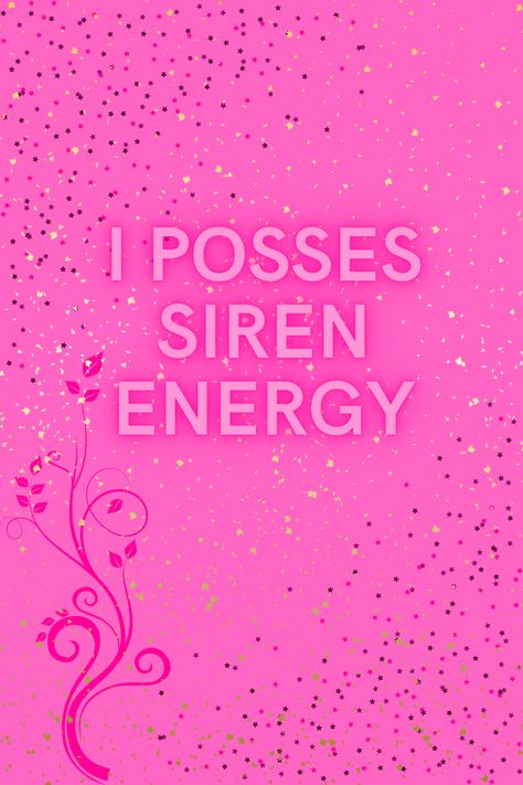 Irresistible Affirmations, Siren Art Of Seduction, Goddess Of Seduction Aesthetic, Siren Energy Affirmations, Siren Energy Aesthetic, Siren Beauty Affirmations, Siren Affirmations, The Siren Art Of Seduction, Siren Archetype