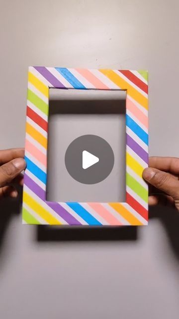 arif arts on Instagram: "Beautiful paper photo frame craft #reels #réel #insta #instagram #viral #papercraft #paper #homeart #idea #beautiful #art #artist #artworld #artwork #handmade #decor #decoration #photo #frame #colour" Paper Picture Frames Diy, Handmade Photo Frame Ideas, Photo Frame Craft Ideas, Photo Frame Ideas Handmade, Paper Photo Frame Diy, Photo Frame Craft, Diy Photo Frame Cardboard, Cadre Photo Diy, Cardboard Picture Frames