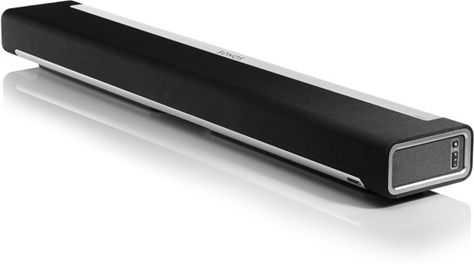 Sonos PLAYBAR, An iPhone-Controlled Soundbar For Your TV Sonos Playbar, Wireless Surround Sound, Surround Sound Systems, Music System, Movie Room, Digital Trends, Dolby Atmos, Cool Tech, Surround Sound