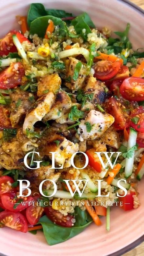 Glow Bowls, Glow Bowl, Bowls Recipes, Lemon Brownies, Spring Dessert, Healthy Bowls Recipes, Chicken Quinoa, Healthy Bowls, Mediterranean Diet Recipes