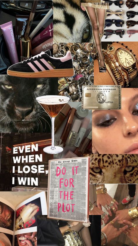 #fashion #girly #aesthetic #mood #moodboard #model #modeloffduty #rhode #jewlery #gold #fashionable Collage, Fashion Girl Aesthetic, Aesthetic Leopard Print, Girl Aesthetic Outfits, 2024 Aesthetic, Fashion Girly, Summer Photos, Make Your