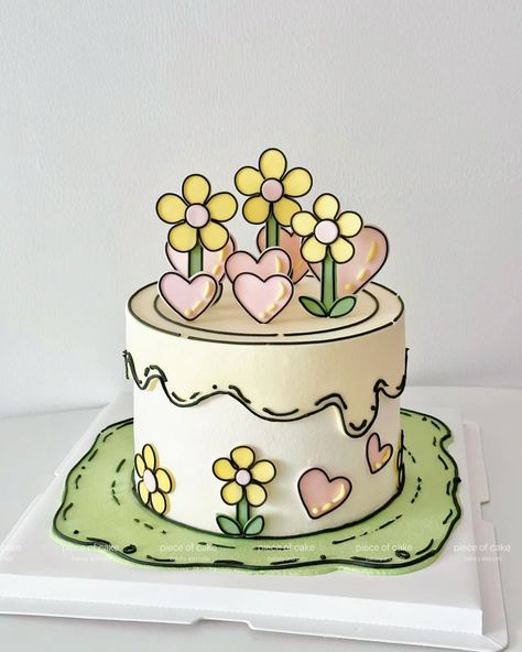 Cute Flower-themed Cakes! Delightful Designs for Every Occasion. #birthdaycake #dessert#cake#customcake… | Instagram Cute Cakes For Birthday, Cake Decorating With Flowers, Cake Designs Flowers, 2d Cakes Design, Cakes For New Year, 46 Birthday Cake, Cake Theme Ideas, 2 Year Birthday Cake, Birthday Cake Themes