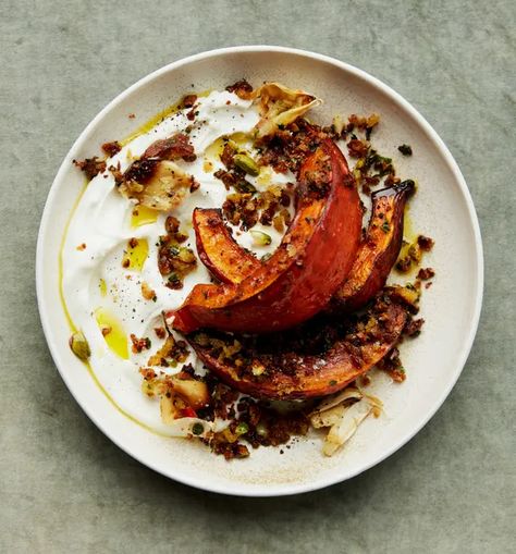 Anna Jones’ winter salad recipes | The Modern Cook | Food | The Guardian Roasted Shallots, Winter Salad Recipes, Anna Jones, Pumpkin Salad, Warm Salad, Winter Salad, Roast Pumpkin, Pumpkin Recipes, Recipes Food