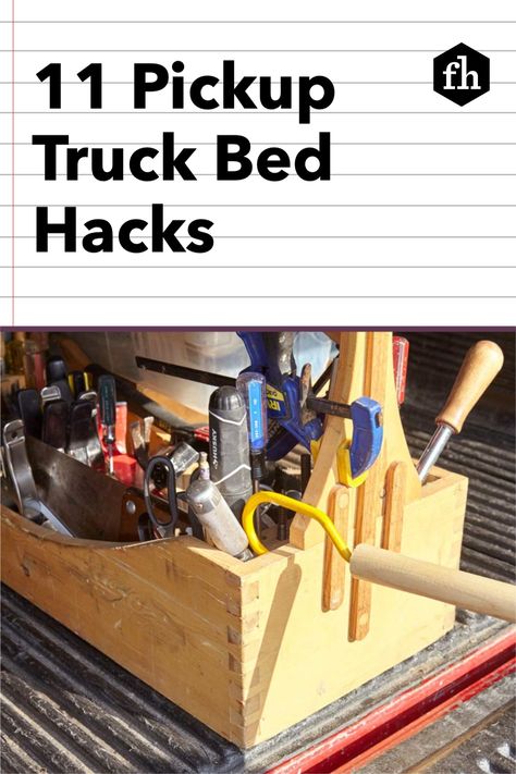 Tool Storage Truck Bed, Handyman Truck Setup, Pick Up Truck Organization Ideas, Pickup Truck Storage Ideas, Truck Bed Hacks, Pick Up Truck Storage Ideas, Truck Bed Tool Box Ideas, Pickup Truck Organization Ideas, Truck Bed Organization Diy