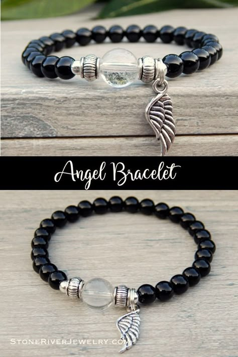 Mens Beaded Necklaces, Spiritual Bracelets, Mens Bracelets, Beads Bracelet Design, Black Bracelets, Mens Beaded Bracelets, Bracelets Handmade Beaded, Black Agate, Bracelet Crafts