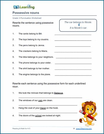 Apostrophe Rules, Possessive Apostrophe, Plural Possessive Nouns, Grammar Anchor Charts, Teaching Nouns, Punctuation Worksheets, Possessive Nouns, Possessive Pronoun, Nouns Worksheet