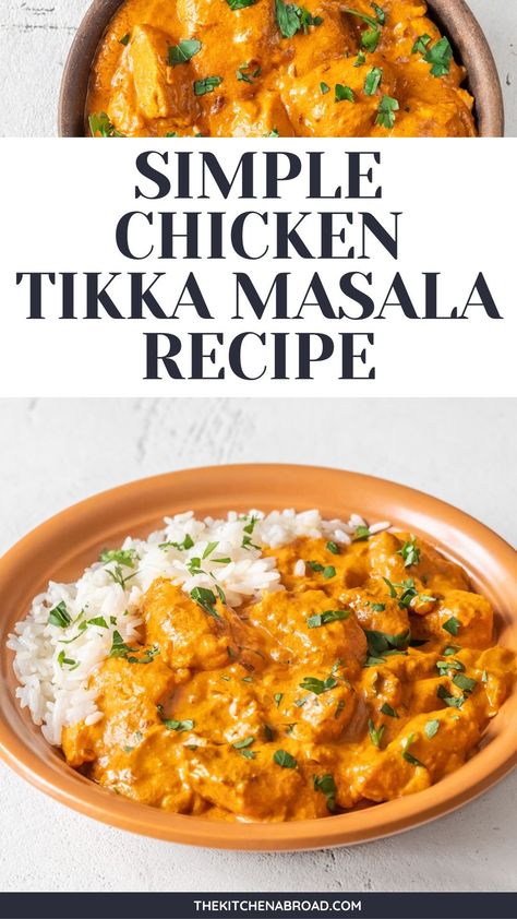 Embrace the simplicity of an authentic chicken tikka masala. This easy, healthy rendition captures the essence of Indian cuisine. Immerse yourself in the medley of spices, offering a delightful and hearty meal without complexity. Best Chicken Tikka Masala, Tika Masala Chicken Recipes, How To Make Chicken Tikka Masala, Healthy Tikka Masala Recipe, Trader Joe’s Tikka Masala, Chicken Tikka Masala Recipes Easy, Crockpot Tikka Masala Chicken, Tika Masala Recipe, Tikki Masala Chicken